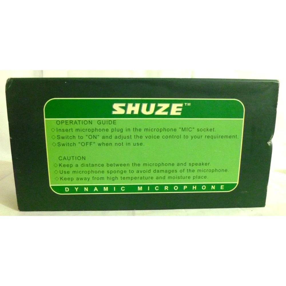 Shuze SH-922 - Professional Diamond Dynamic Microphone - Wired - Clean